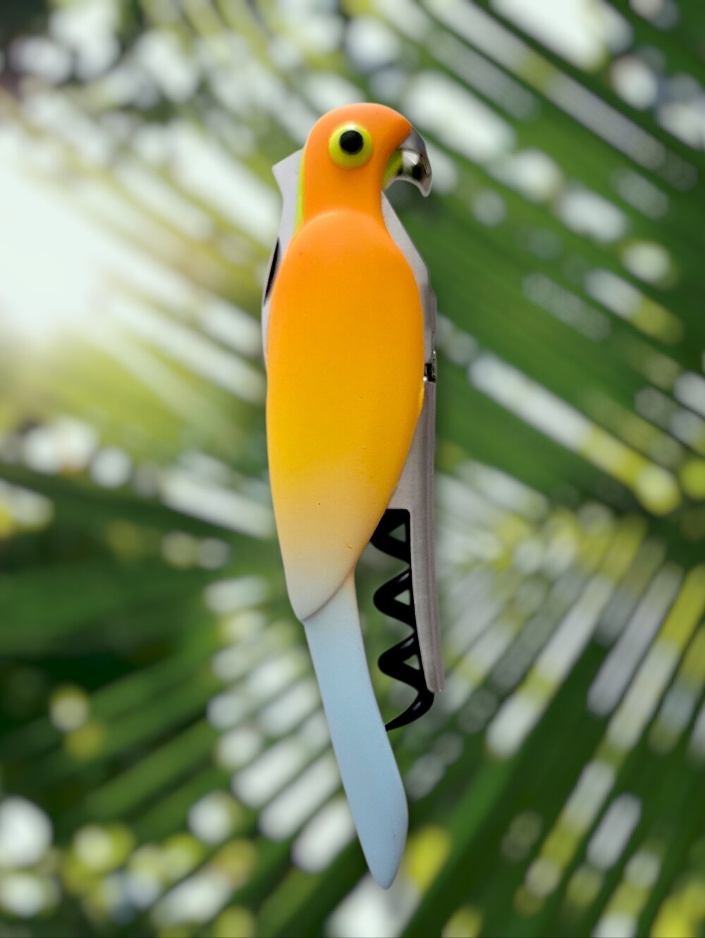 Corkatoo | NWOT Fun Orange/Blue Parrot Double-Hinged Corkscrew Wine Key